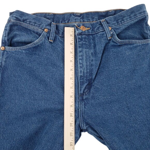Wrangler Jeans Men's 34x32 Blue Denim Boot Cut Cowboy Western Ranch Work 936PWD - Picture 8 of 8